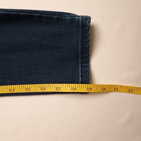 Democracy Jeans Size 12 Mid Rise Skinny Leg Medium Dark Wash - Picture 9 of 10